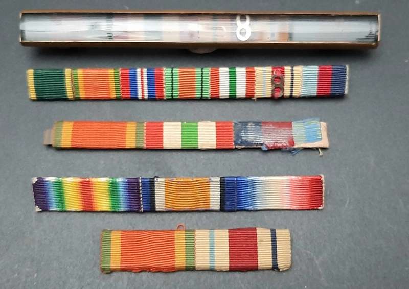 **WW1 /WW2 : British/ Commonwealth Campaign Ribbon Bars : 8th Army ( x5 ).**