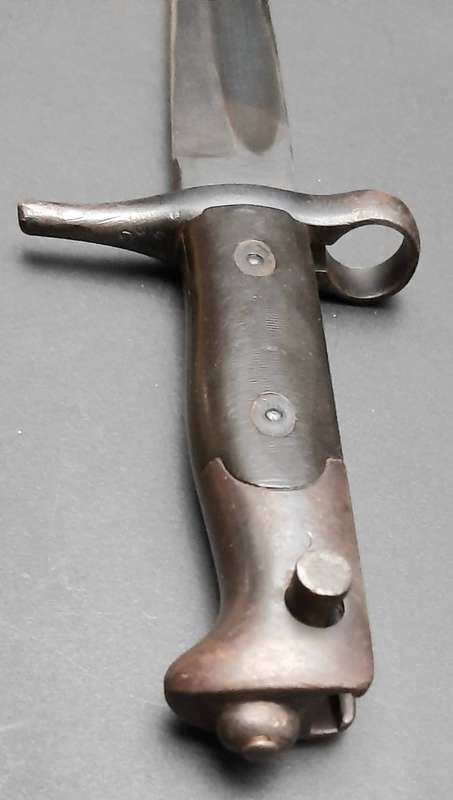 **RARE: 1936 Italian Corpo d`Eritreo Vetterli 1870/87 Askari Bayonet w/ Scabbard. **