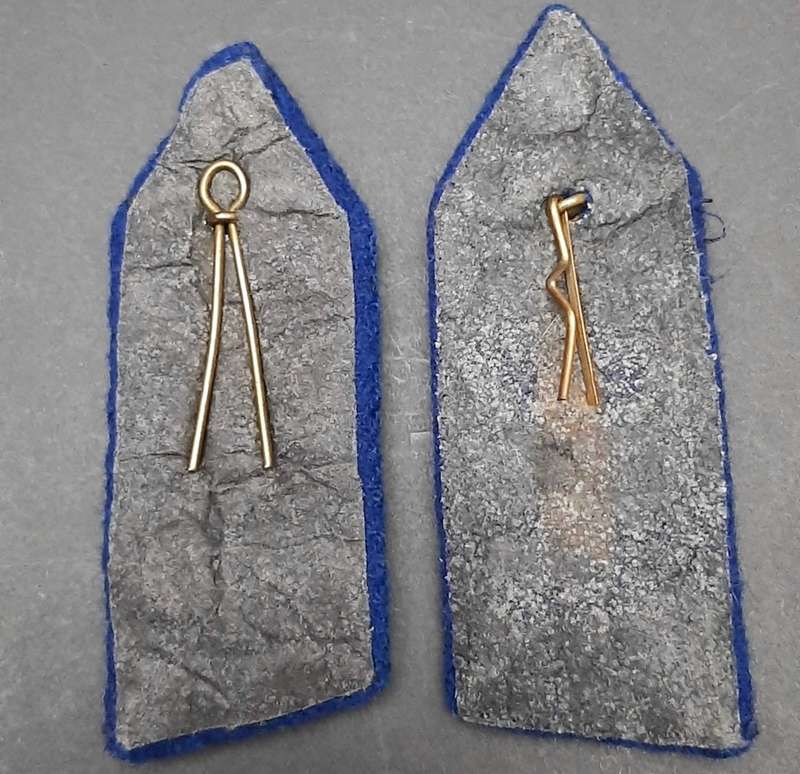 **Border War : 1970s  Brigadier Blue Rank Bullion Gorgets x2 *