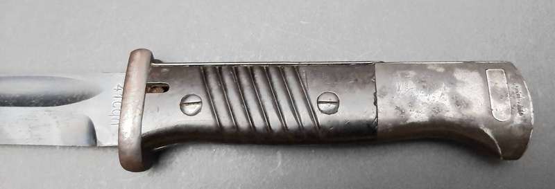 WW2 German K98 Bayonet with Scabbard and Leather Frog (Clemen & Jung) Matching Serials