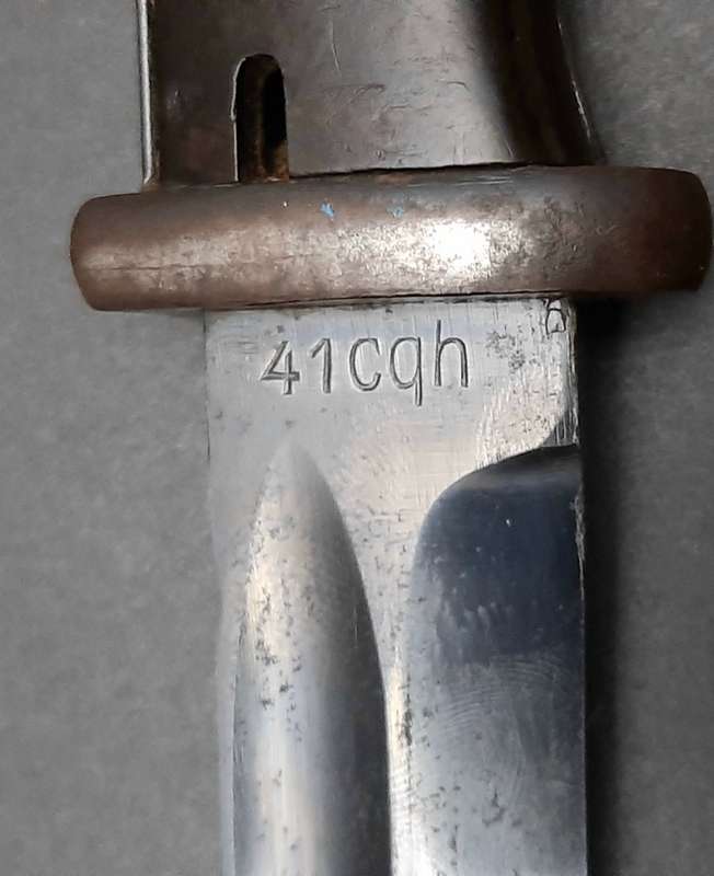 WW2 German K98 Bayonet with Scabbard and Leather Frog (Clemen & Jung) Matching Serials