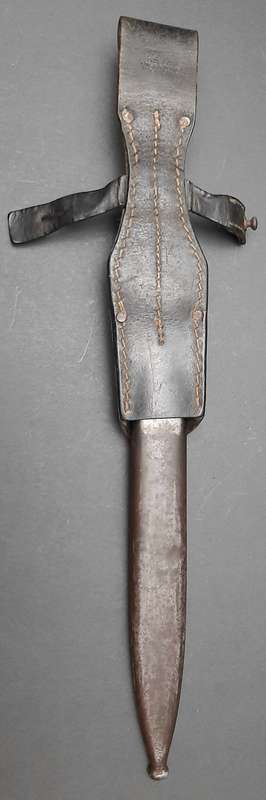 WW2 German K98 Bayonet with Scabbard and Leather Frog (Clemen & Jung) Matching Serials