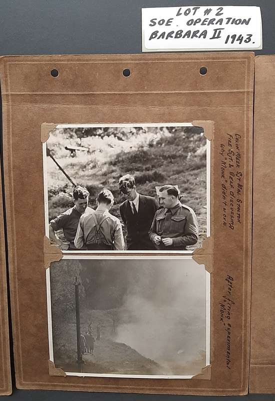 Rare WW2 1943 Operation Barbara II S.O.E Photographs Double-sided Panels Lot 2