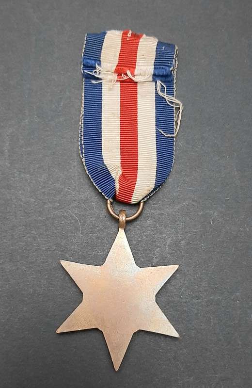 **RARE: WW2 France & Germany Campaign Star Medal w/ Ribbon #2 (British Issue).**