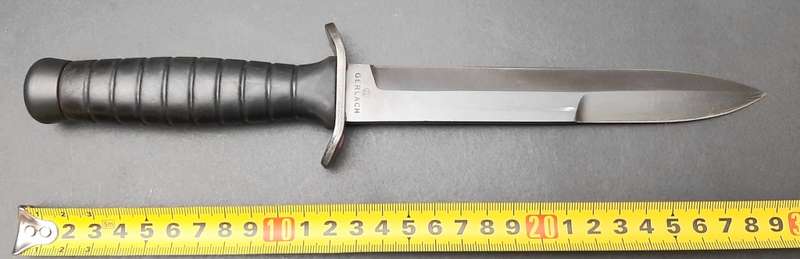 **RARE: 1990s Polish Airborne Wz92 Combat Knife w/ Scabbard (Gerlach).**