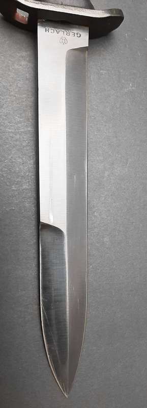 **RARE: 1990s Polish Airborne Wz92 Combat Knife w/ Scabbard (Gerlach).**