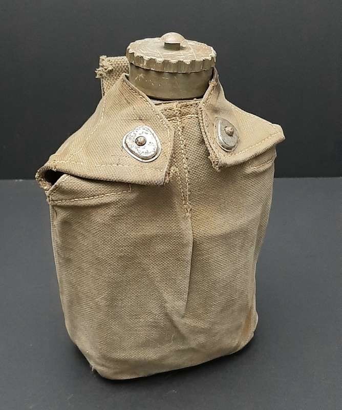 **1970s Rhodesian Bush War: Patt.61 Canteen w/ Webbing Cover & Cup**