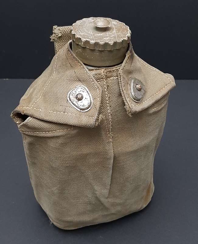 **1970s Rhodesian Bush War: Patt.61 Canteen w/ Webbing Cover & Cup**