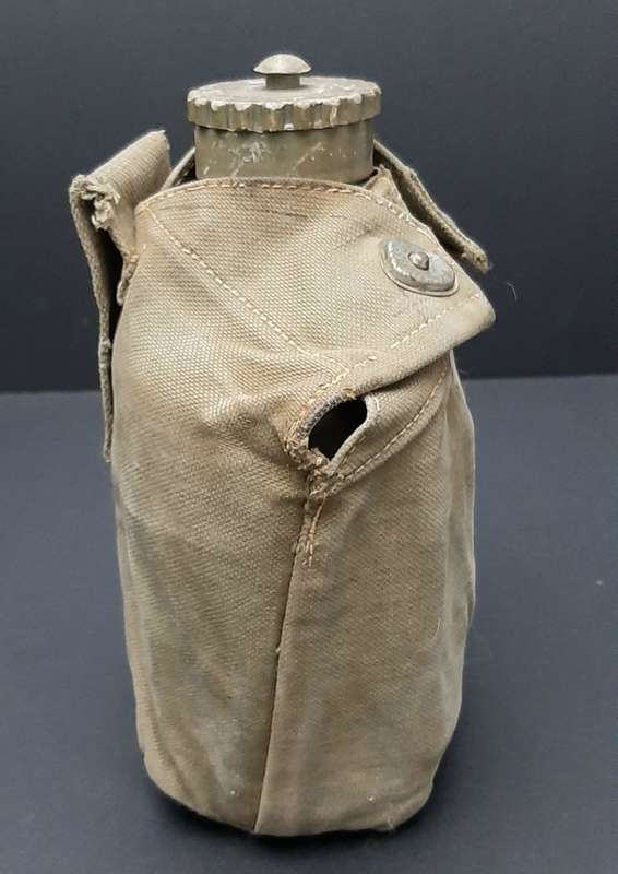 **1970s Rhodesian Bush War: Patt.61 Canteen w/ Webbing Cover & Cup**