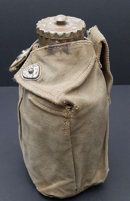 **1970s Rhodesian Bush War: Patt.61 Canteen w/ Webbing Cover & Cup**
