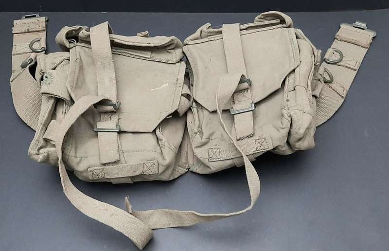 **Border War: 1970s SADF Patt.73 Webbing Kidney Pouches w/ Integral Belt.**