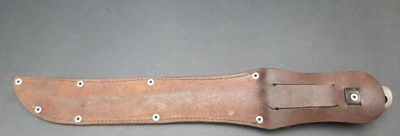 **Rhodesian Bush War: 1970s BSAP Converted 1907 `Bush Knife` w/ Scabbard (45cm).**