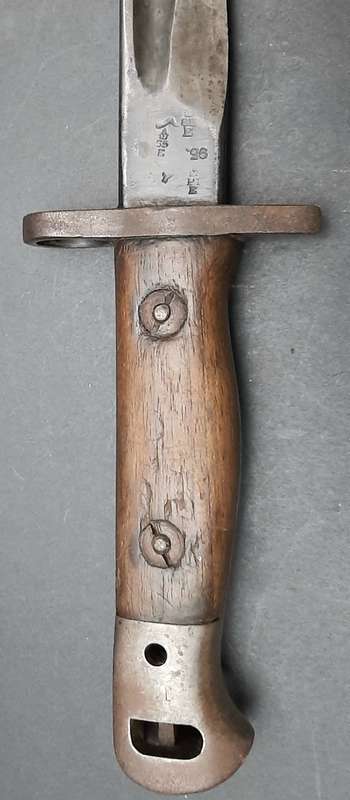 **Rhodesian Bush War: 1970s BSAP Converted 1907 `Bush Knife` w/ Scabbard (45cm).**