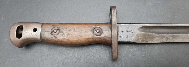 **Rhodesian Bush War: 1970s BSAP Converted 1907 `Bush Knife` w/ Scabbard (45cm).**