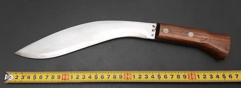 **RARE: 1960s Assam Territory Force/ Rifles Kukri w/ Scabbard (38cm).**