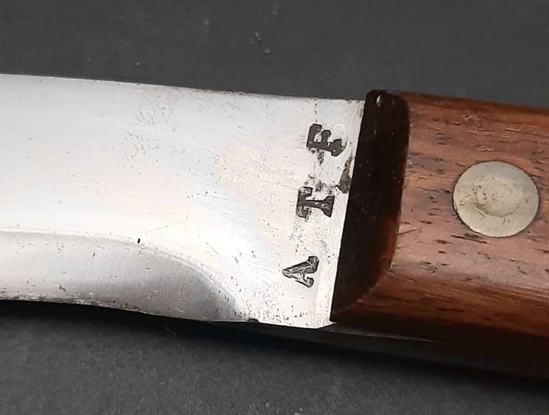 **RARE: 1960s Assam Territory Force/ Rifles Kukri w/ Scabbard (38cm).**