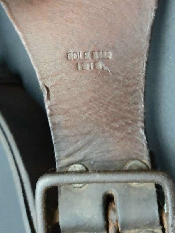 **WW1 British: 1903 Patt. Leather 5-Pocket Bandolier (Cole Bros Ltd).