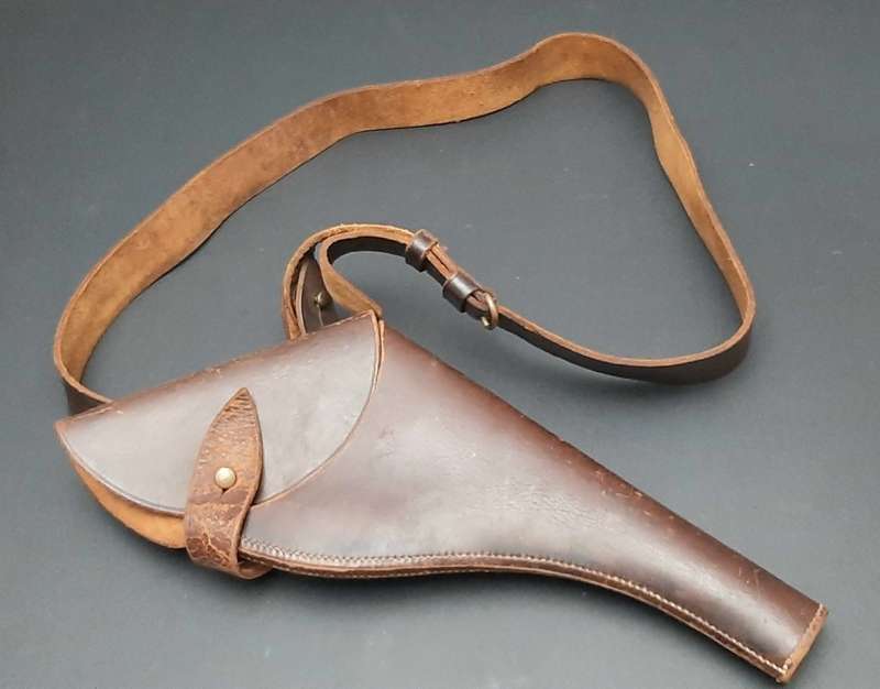 **WW1 UDF: Webley .455 Long Holster w/ Cross-Strap (35cm).**