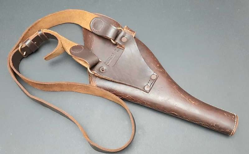 **WW1 UDF: Webley .455 Long Holster w/ Cross-Strap (35cm).**