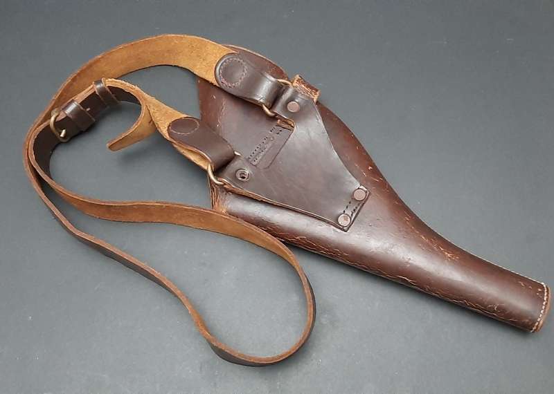 **WW1 UDF: Webley .455 Long Holster w/ Cross-Strap (35cm).**