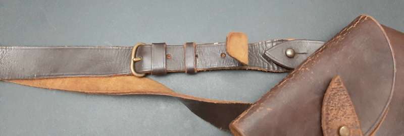 **WW1 UDF: Webley .455 Long Holster w/ Cross-Strap (35cm).**