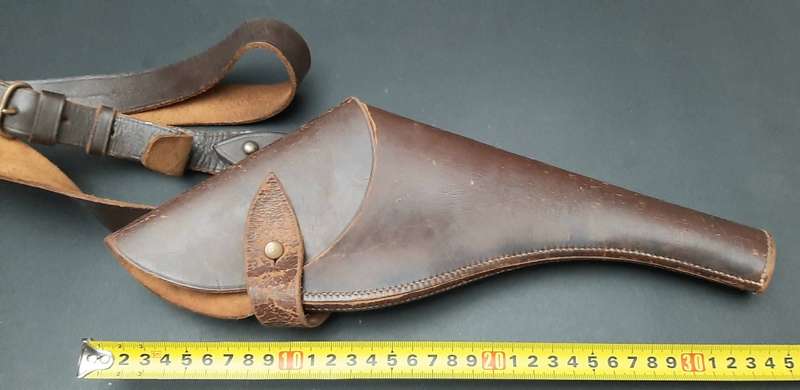 **WW1 UDF: Webley .455 Long Holster w/ Cross-Strap (35cm).**
