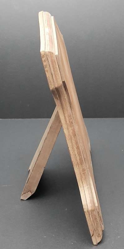 **Border War: 1980s Large SADF Wooden Display Plaque w/ Stand (32cm x 33cm).**