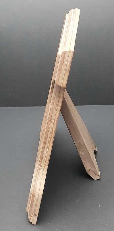 **Border War: 1980s Large SADF Wooden Display Plaque w/ Stand (32cm x 33cm).**