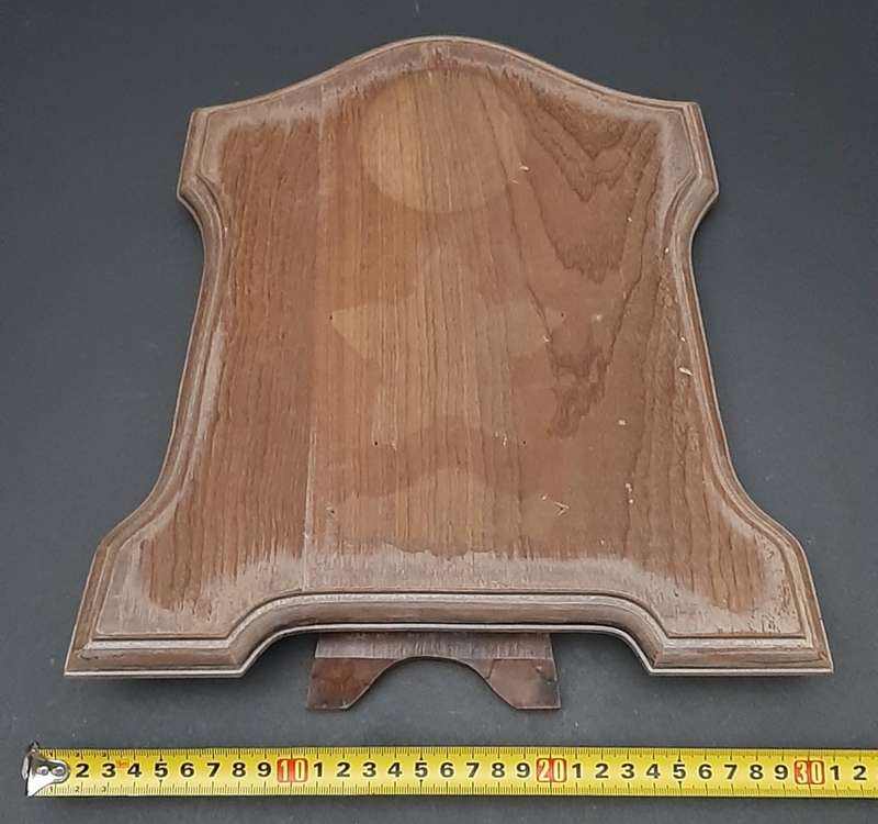 **Border War: 1980s Large SADF Wooden Display Plaque w/ Stand (32cm x 33cm).**