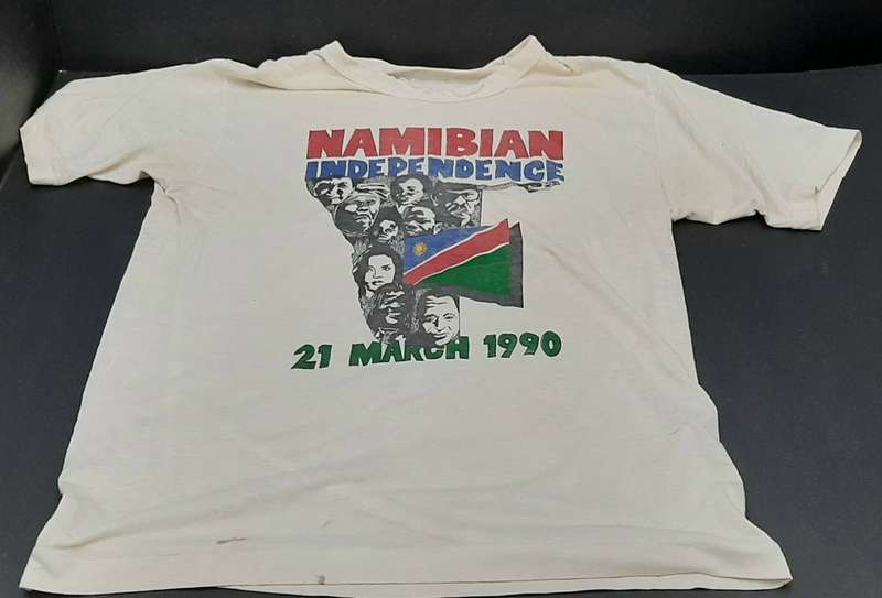 **Border War: 1990 Namibia Independence Graphic T-Shirt (Small/Medium).**