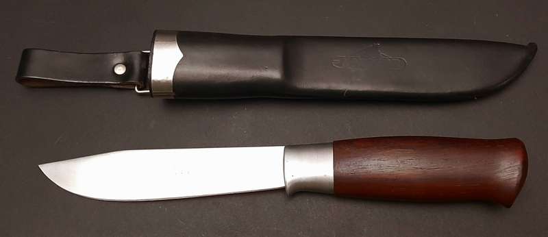 **1980s Norwegian: Nordfor `Hunter` Forest Knife w/ Scabbard (25cm).**
