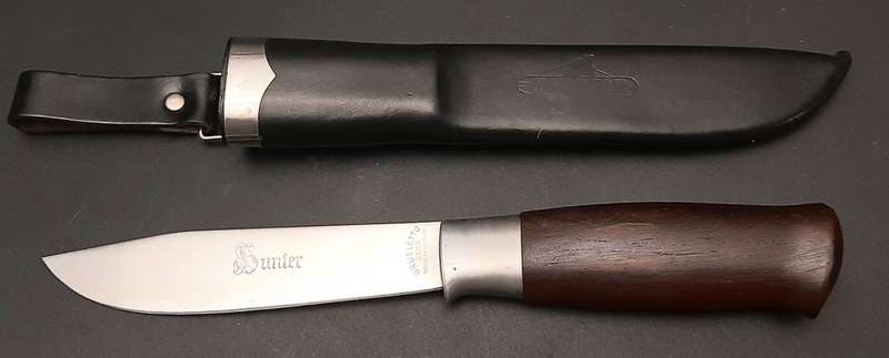 **1980s Norwegian: Nordfor `Hunter` Forest Knife w/ Scabbard (25cm).**