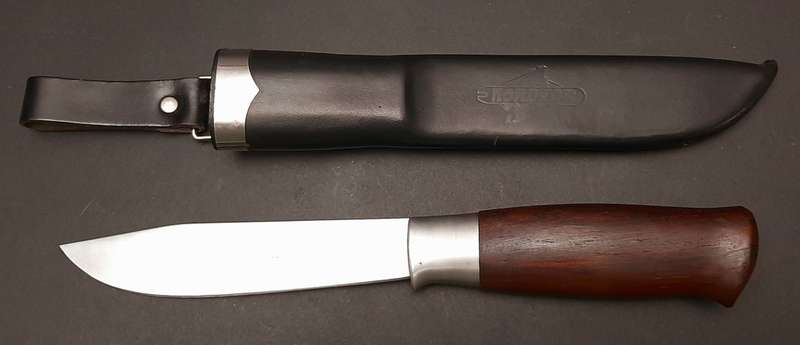 **1980s Norwegian: Nordfor `Hunter` Forest Knife w/ Scabbard (25cm).**