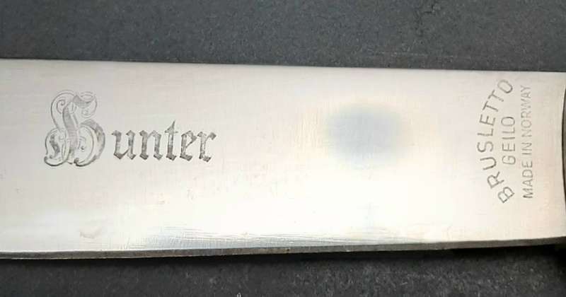 **1980s Norwegian: Nordfor `Hunter` Forest Knife w/ Scabbard (25cm).**
