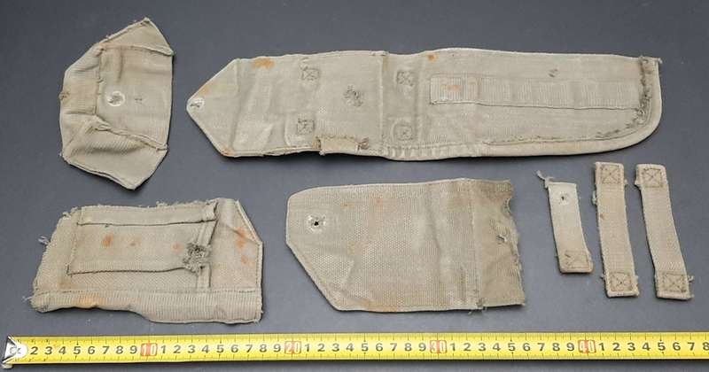 **Border War : 1970s SADF Patt.73 Webbing Canvas Material Swatches(x7 Pcs).**