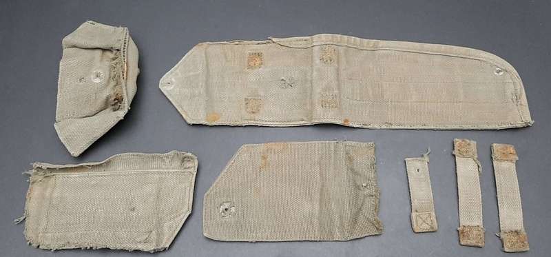 **Border War : 1970s SADF Patt.73 Webbing Canvas Material Swatches(x7 Pcs).**