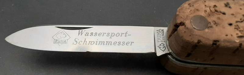 **RARE: 1980s Puma Wassersport `Schwimmesser` Folding Knife.**