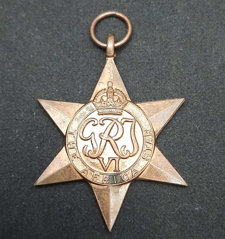 **WW2 UDF: Africa Star Campaign Medal N/R .**