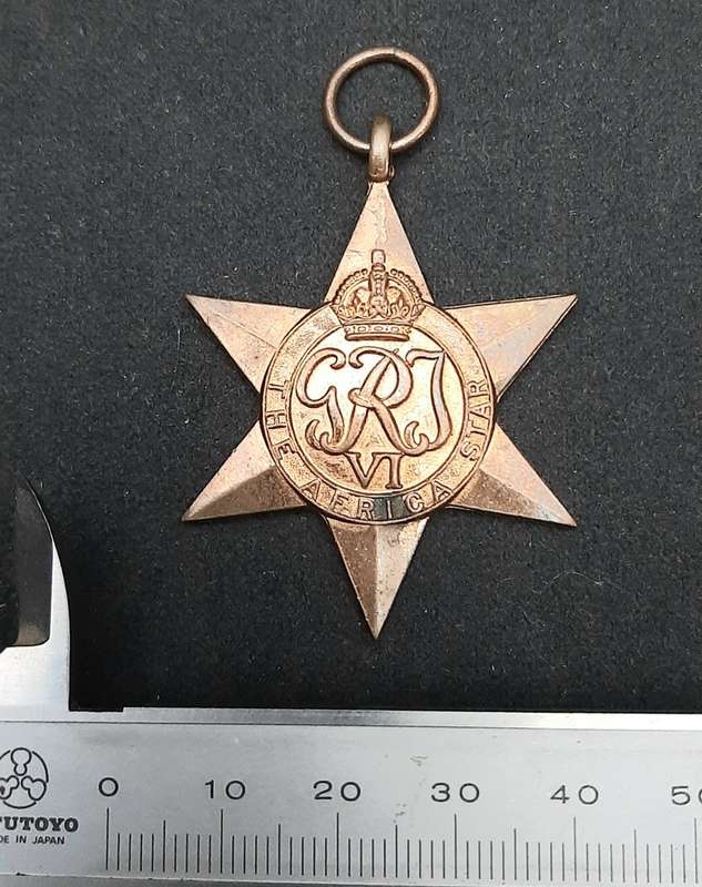 **WW2 UDF: Africa Star Campaign Medal N/R .**