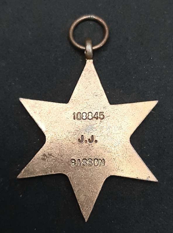 **WW2 UDF: Africa Star Campaign Medal N/R .**