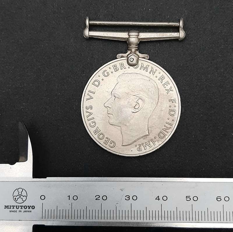 **WW2 : The Defence Medal w/ Ribbon Bar (British Issue).**