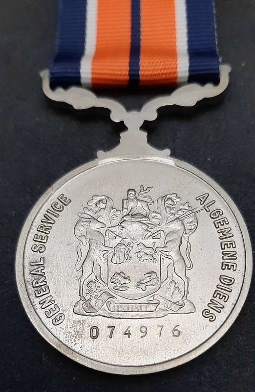 **Border War : 1980s SADF General Service Medal Type II (Full-Size).**