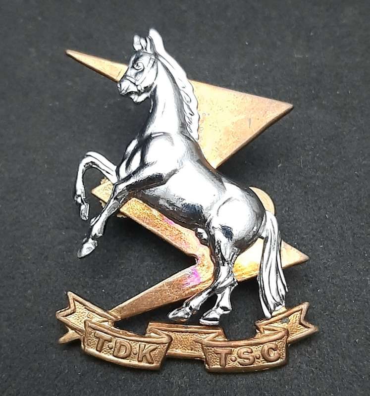**Border War : 1980s SADF Technical Service Corps Beret Badge w/ Lugs  (LARGE).**