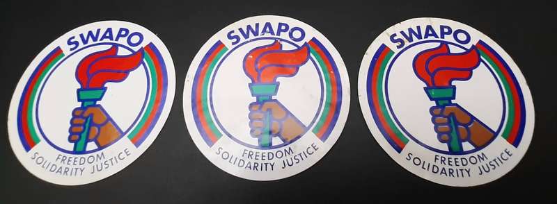 **BID PER ITEM: 1980s SWAPO Political Gloss Decals 11cm x 9cm (USED).**