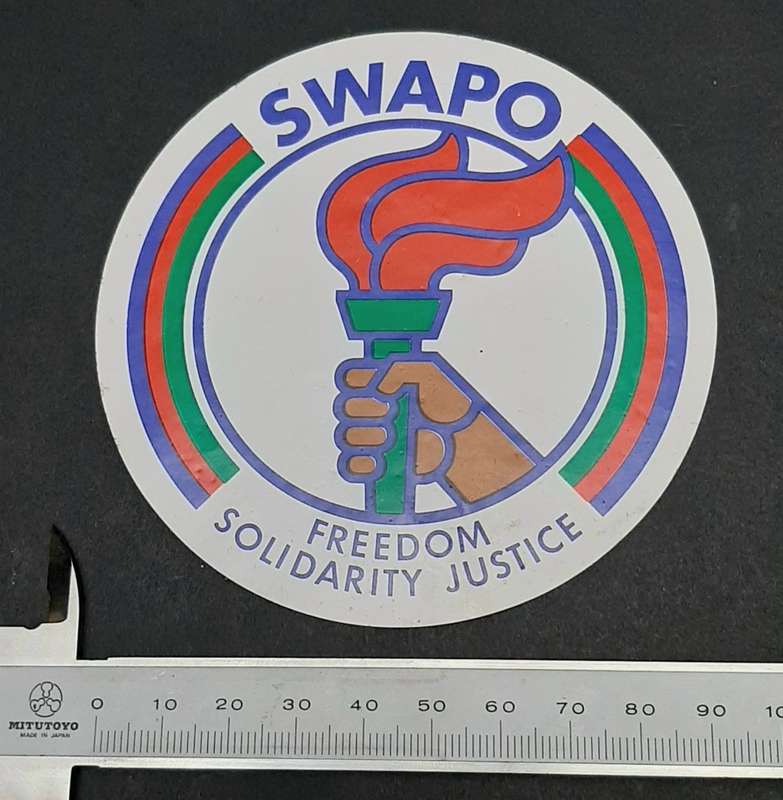 **BID PER ITEM: 1980s SWAPO Political Gloss Decals 11cm x 9cm (USED).**