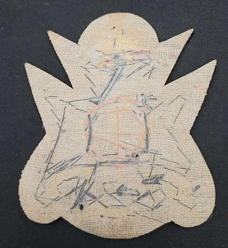 1947 Royal Rhodesia Regiment Bullion Blazer Badge - 10cm x 8cm