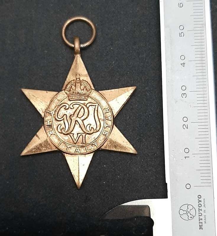 **WW2 UDF: Italy Star Campaign Medal  N/R .**