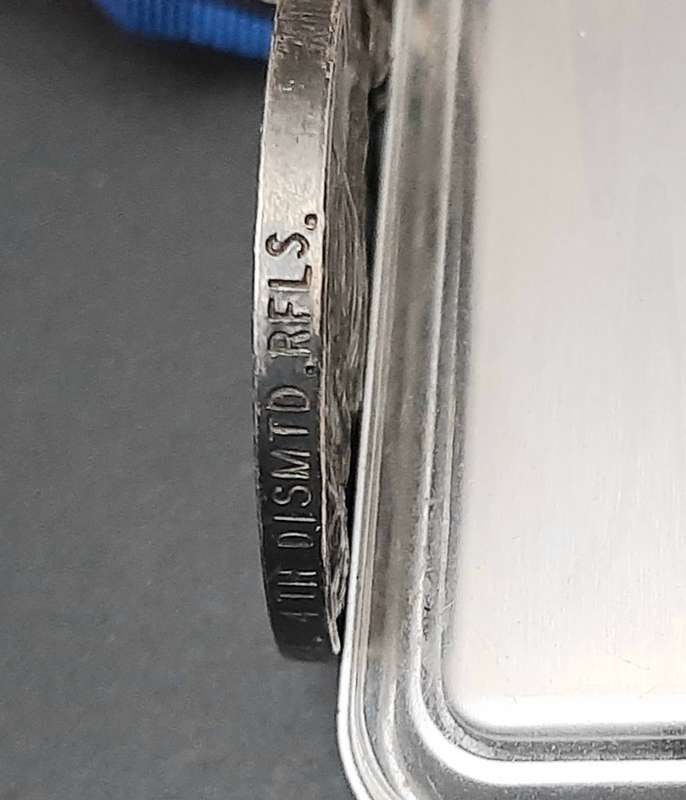 **WW1 UDF: .925 Silver British War Medal w/ Silk Ribbon (4th Dist. Mtd. Rifles).**