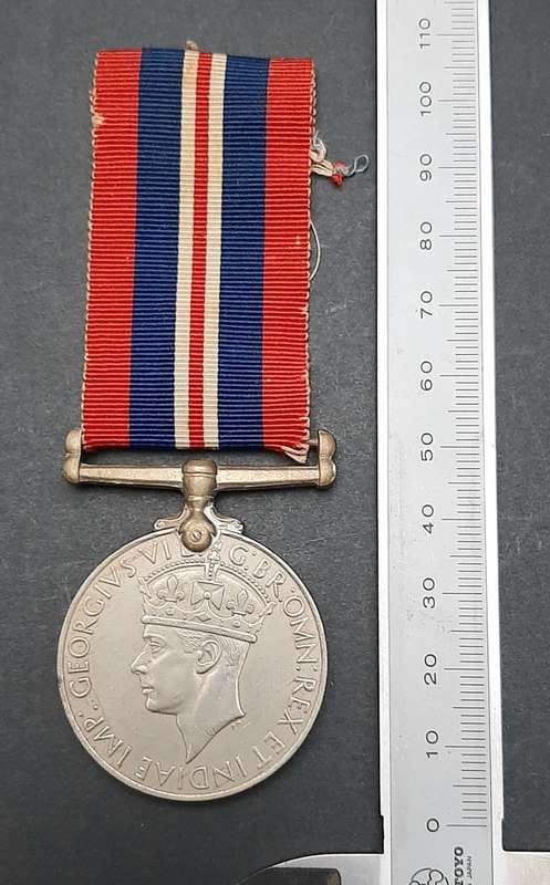 **WW2 UDF: British War Medal w/ Ribbon (SA Issue).**