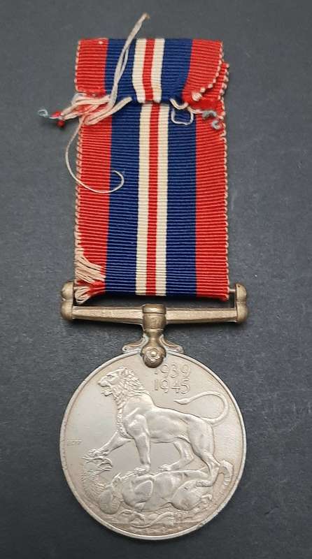 **WW2 UDF: British War Medal w/ Ribbon (SA Issue).**
